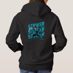 Epic Soccer Samurai Cat - Cool Gamer & Anime Fan Hoodie