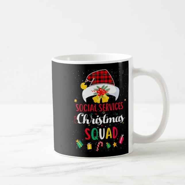 Epic Squad Services Match Hat Santa Social Coffee Mug (Right)