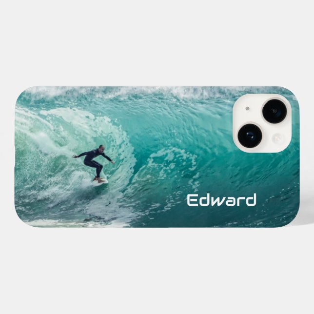 Epic Surfing Wave Case-Mate iPhone Case (Back (Horizontal))