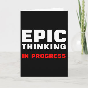 Epic Thinking In Progress Big Ideas Introvert Game Card