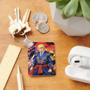 Epic Trump Samurai Anime Keychain