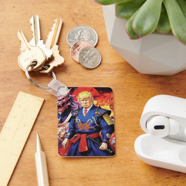 Epic Trump Samurai Anime Keychain (Desk)