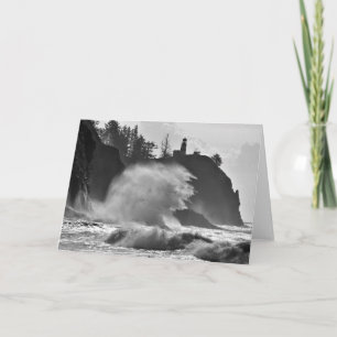 Epic Waves at Cape Disappointment, WA Card