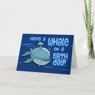 Epic Whale Birthday Card