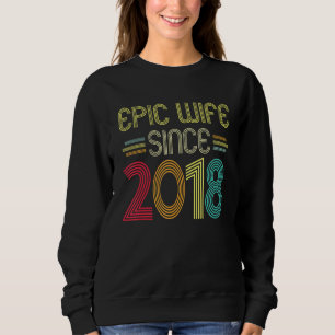Epic Wife Since 1918 Her 4th Wedding Anniversary Sweatshirt