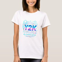 "Epic Y2K Neon Vibes! 🌟 Millennium Mode T-Shirt Y