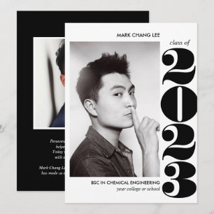 EPIC YEAR   BLACK BOLD COLLEGE PHOTO GRADUATION  CARD