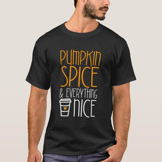 Epice citrouille Et Tout Nice T-Shirt Automne Mer (Devant)