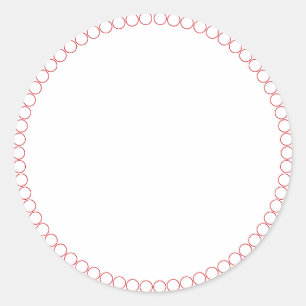 Épicerie cercles de bocaux bordé blanc étiquette r