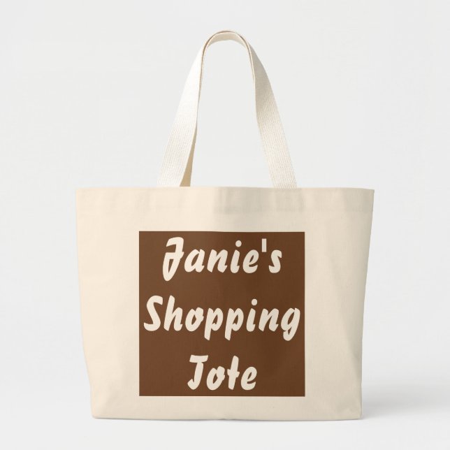 ÉPICERIE PERSONNALISÉE FOURRE-TOUT JUMBO SACS NATU (Devant)
