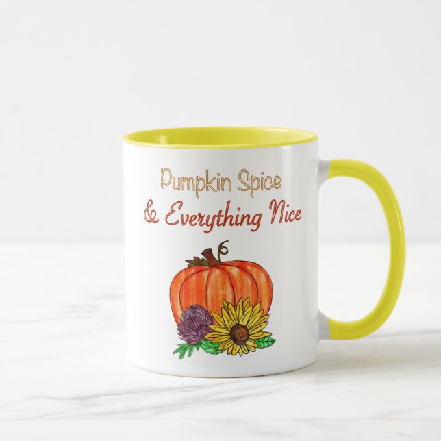 Épices citrouilles et tout Nice Mug d'automne (Droite)