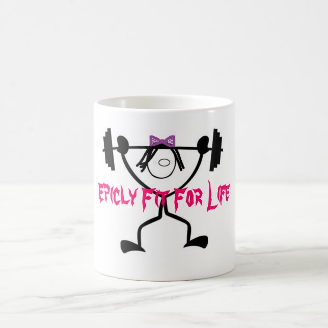 Epicly Fit Weight Lifting Lady Mugs (Center)
