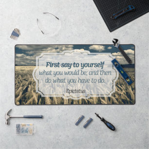 Epictetus "Do it" Inspirational Quote Desk Mat