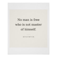 Epictetus Poster: Freedom Through Self-Mastery