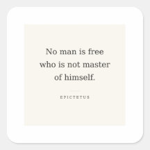 Epictetus Sticker: Master Yourself Reminder