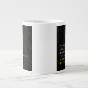 Epictetus's Recipe for Greatness Large Coffee Mug