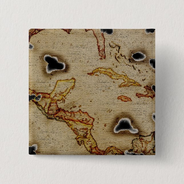 EpicTreasure Map #1 2 Inch Square Button (Front)