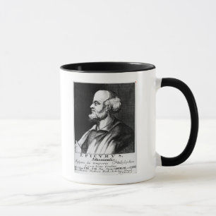 Epicurus, engraved by Johann Fredrich Schmidt Mug