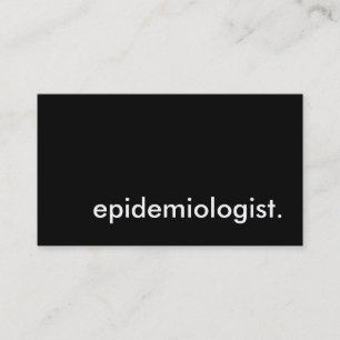 epidemiologist. business card