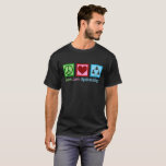 Epidemiologist Peace Love Epidemiology T-Shirt<br><div class="desc">Peace Love Epidemiology T-Shirt. A cool epidemiologist tee for someone in a medical occupation to study spread and prevention of disease.</div>