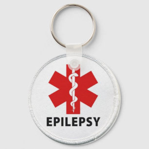 Epilepsy alert keychain