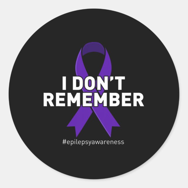 Epilepsy Awareness 2 Classic Round Sticker (Front)