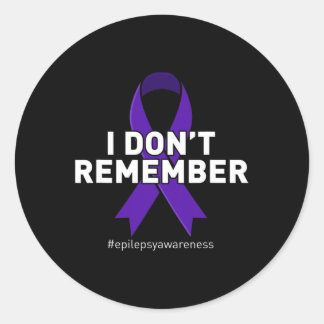 Epilepsy Awareness 2 Classic Round Sticker