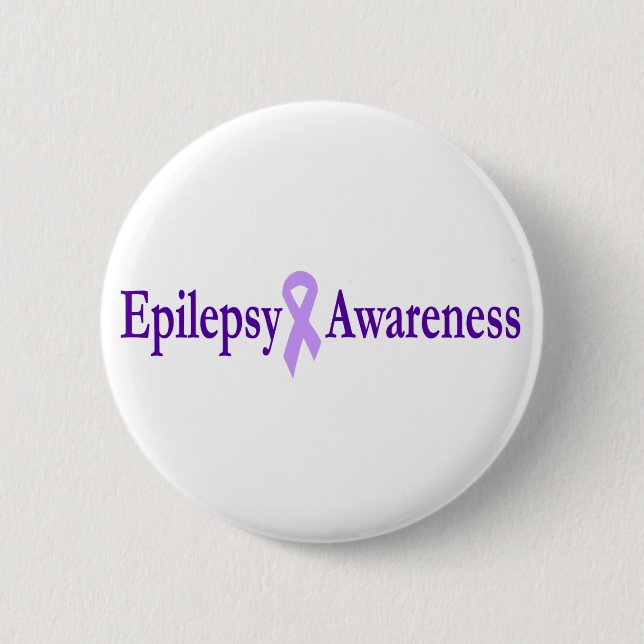 epilepsy awareness 2 inch round button (Front)