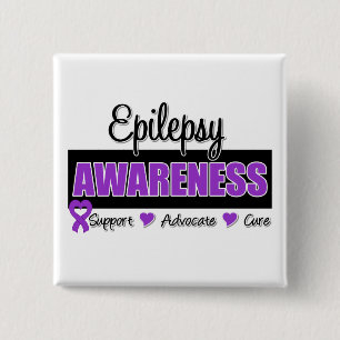 Epilepsy Awareness 2 Inch Square Button
