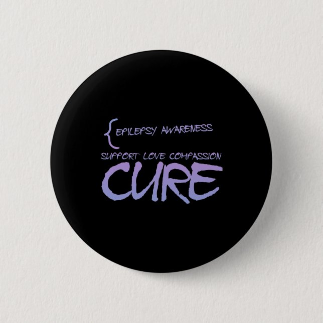 Epilepsy Awareness 3  2 Inch Round Button (Front)