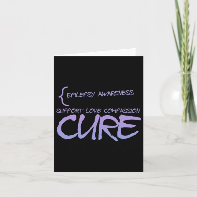 Epilepsy Awareness 3  Card (Front)