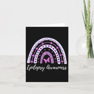 Epilepsy Awareness Boho Rainbow  Card