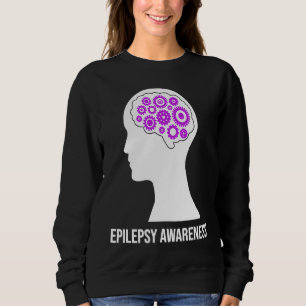 Epilepsy Awareness Brain Aware Epileptic Warrior S Sweatshirt