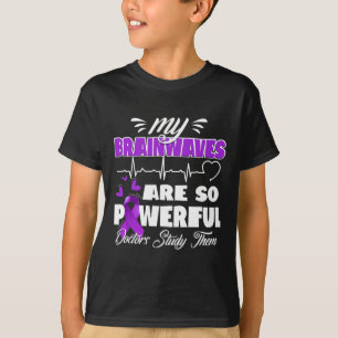 Epilepsy Awareness Brain Waves Epileptic Warrior S T-Shirt