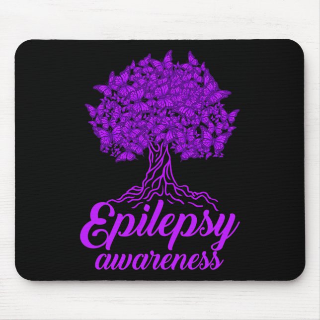 Epilepsy Awareness Butterfly  Mouse Pad (Front)