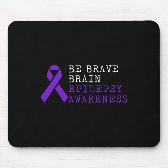 Epilepsy Awareness Choice Fun Epileptic Warrior Su Mouse Pad (Front)