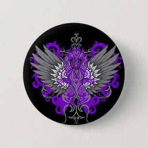 Epilepsy Awareness Cool Wings 2 Inch Round Button