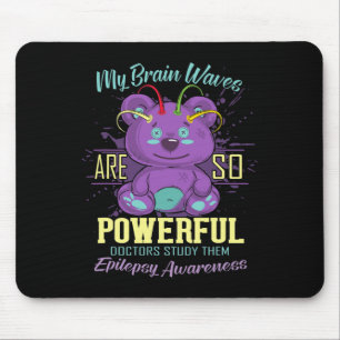 Epilepsy Awareness Day Purple Bear Epileptic Fight Mouse Pad