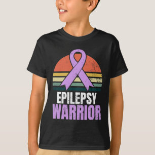 Epilepsy Awareness Design Vintage Retro Sunset Gif T-Shirt