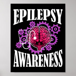 Epilepsy Awareness Diagnose Epileptic Warrior Surv Poster