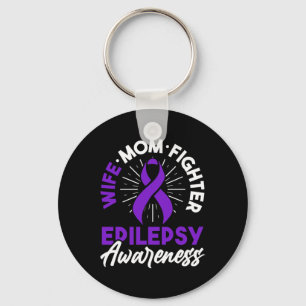 Epilepsy Awareness Disease Fun Epileptic Warrior S Keychain