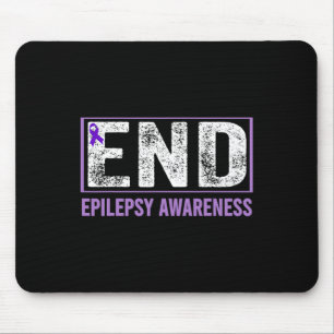 Epilepsy Awareness - End Epilepsy Purple Epilepsy  Mouse Pad