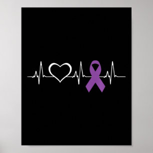 Epilepsy Awareness Epilepsy Awareness Heart Poster