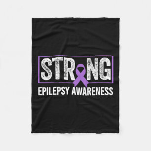 Epilepsy Awareness - Epilepsy Awareness Strong  Fleece Blanket