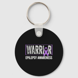 Epilepsy Awareness - Epilepsy Awareness Warrior Keychain