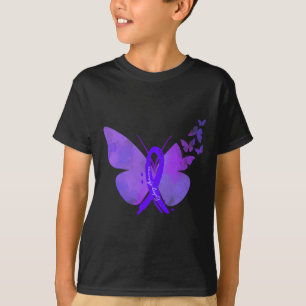 Epilepsy Awareness Epilepsy Purple Butterflies T-Shirt