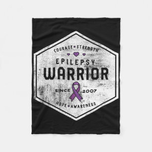 Epilepsy Awareness Epilepsy Warrior Since 2007  Fleece Blanket