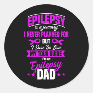 Epilepsy Awareness Epileptic Seizure Disorder Fath Classic Round Sticker