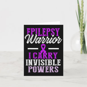 Epilepsy Awareness Epileptic Warrior Survivor 11 Card