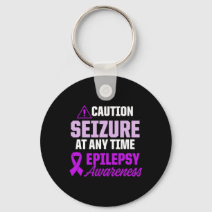 Epilepsy Awareness Epileptic Warrior Survivor 12 Keychain